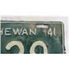 Image 2 : 1941 Sask License Plate - repainted