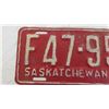 Image 2 : 1949 Sask License Plate - repainted