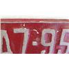 Image 3 : 1949 Sask License Plate - repainted