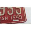 Image 4 : 1949 Sask License Plate - repainted