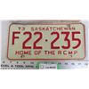 Image 2 : Pair of 1973 Sask License Plates