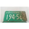 Image 2 : (2) 1969 Sask License Plates