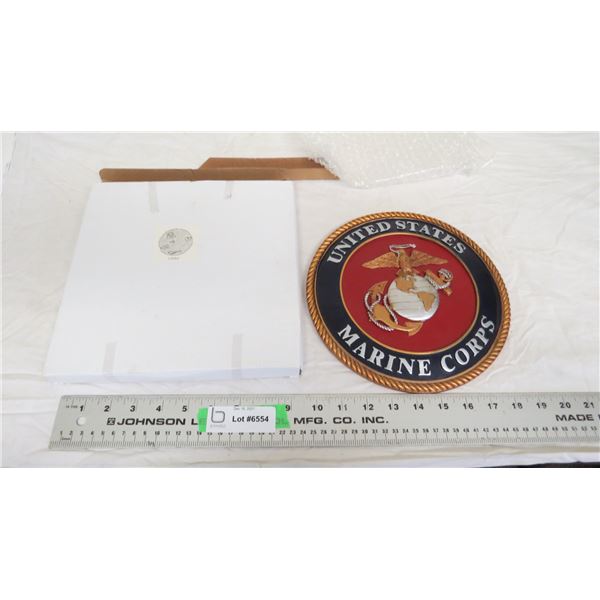 U.S Marine Corps stone wall plaque - NIB