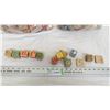 Image 2 : 2X THE BID PRICE - Vintage wooden toy blocks