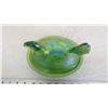 Image 2 : green irridescent chicken on nest (small chip)