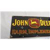 Image 2 : J.D farm implements porcelain sign marked veribrite sign chicago - 8.25x17.75