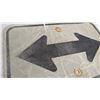 Image 2 : left turn right aluminum sign - 11.75x17.75