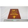 trailer storage aluminum sign - 11.75x17.75