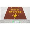 Image 3 : trailer storage aluminum sign - 11.75x17.75