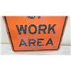 Image 3 : End of work area aluminum sign - 23.5x29.5