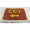 Exit aluminum sign - 17.75x12