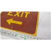 Image 3 : Exit aluminum sign - 17.75x12