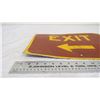 Image 4 : Exit aluminum sign - 17.75x12