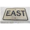 East aluminum sign - 11.75x17.75