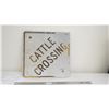 Cattle crossing aluminum sign - 24x24