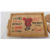 Image 2 : vintage advertisement wooden tray + coasters