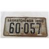 Image 2 : 1948 Sask License Plate