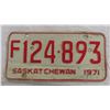 Image 2 : 1971 Sask License Plate