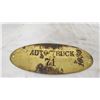 Image 2 : 1930 brass truck license plate - 4.5" long