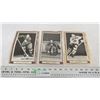 Image 1 : (3) vintage Beehive hockey pictures (wood grain boarders)