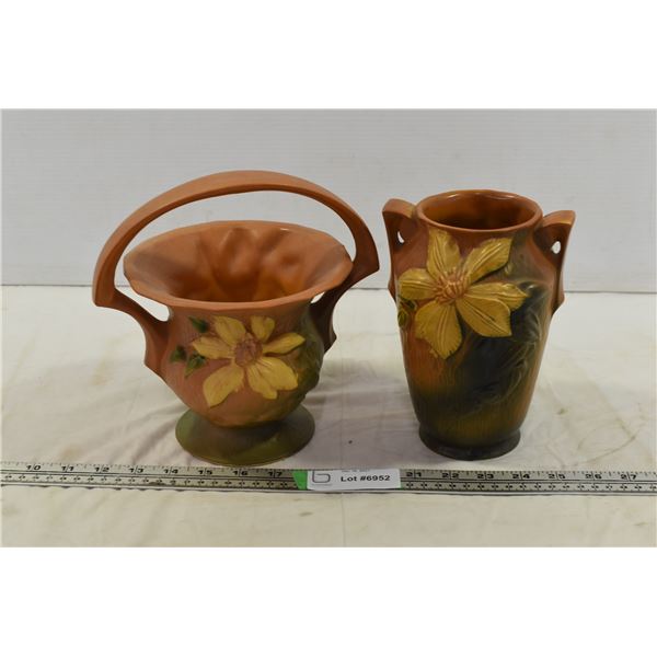 2X THE BID PRICE – Roseville Vases