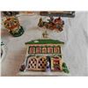 Image 3 : Ceramic Christmas Village Town diorama pieces