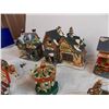 Image 5 : Ceramic Christmas Village Town diorama pieces