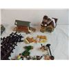 Image 2 : Miniature people, christmas trees,train track, village accessories