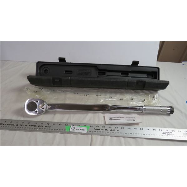 3/4" 300lb micrometer toque wrench - in case