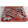 Image 2 : 3/4" Ratchet & Socket set in case