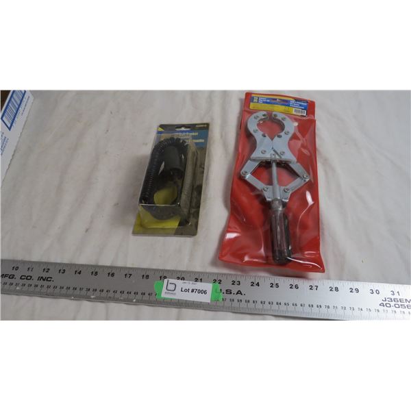 powerfist pipe cutoff tool (new) 12V socket extension (new)