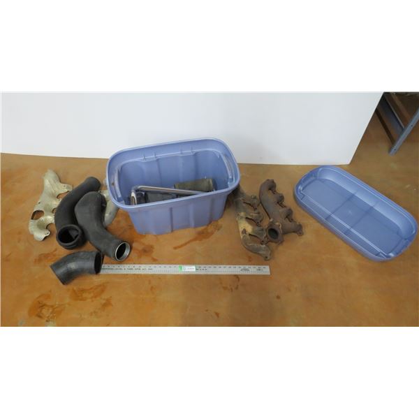 *auto parts + plastic tote