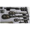 Image 3 : stanley pro grade black chrome mechanics tool set in case (sockets ratchets)