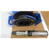 Image 2 : submersible pump, hose reel (no hose), mastercraft air compressor (cord cut)