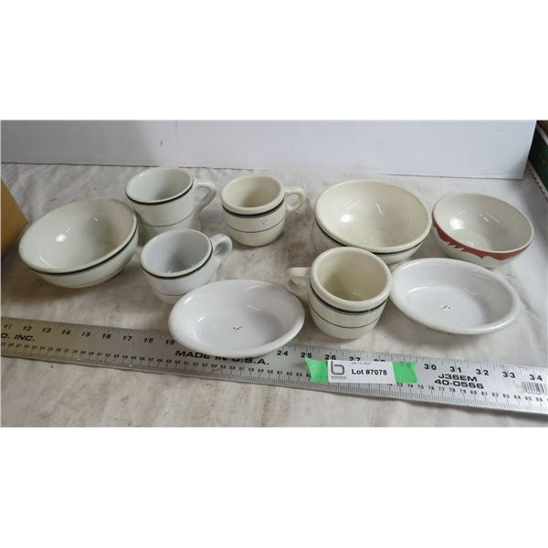 vitrified dishes