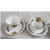 Image 2 : Foley bone china coronation cup + saucers - 1953