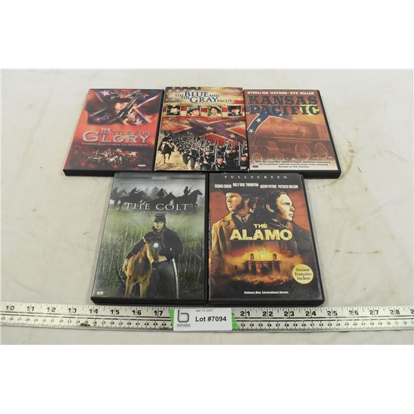 Assorted Western/American Civil War Movies