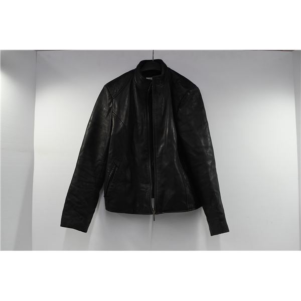Children’s Large Black Leather Jacket