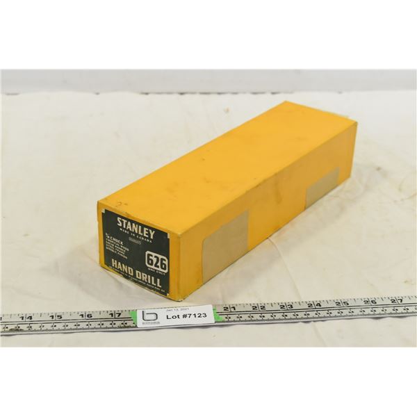 Stanley 3/8 Chuck - Tropical Wood - Hand Drill - New old stock