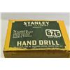 Image 2 : Stanley 3/8 Chuck - Tropical Wood - Hand Drill - New old stock