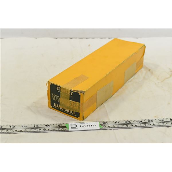 Stanley 3/8 Chuck - Tropical Wood - Hand Drill - New old stock