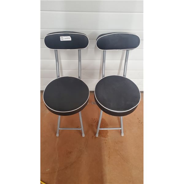 (2) Folding Padded Chairs