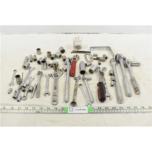 Assorted Sockets & Wrenches