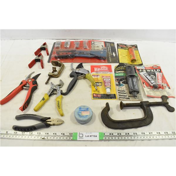 C-Clamp, Tin Snips & Other Misc. Tools