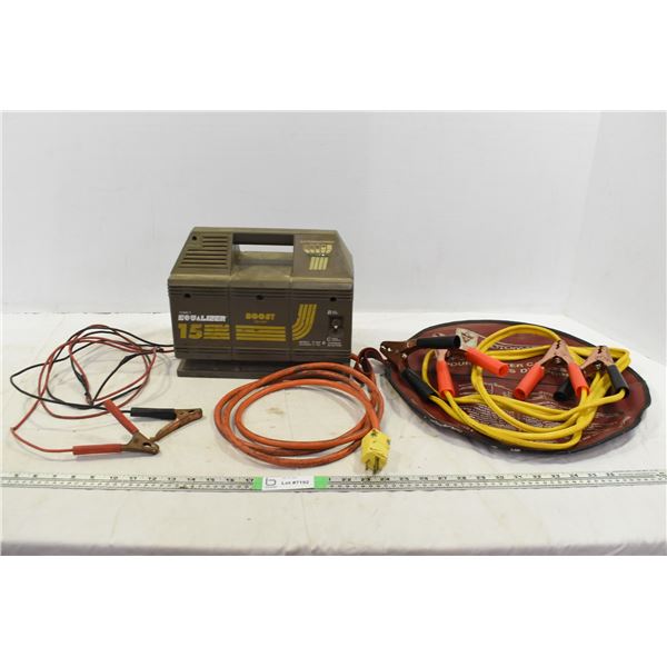 Battery Charger & Booster Cables