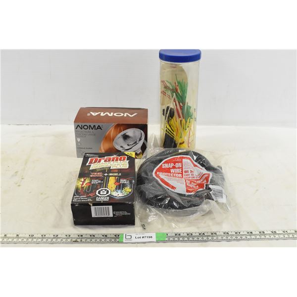 Zipties, Ceiling Light, Draino & Wire Cover