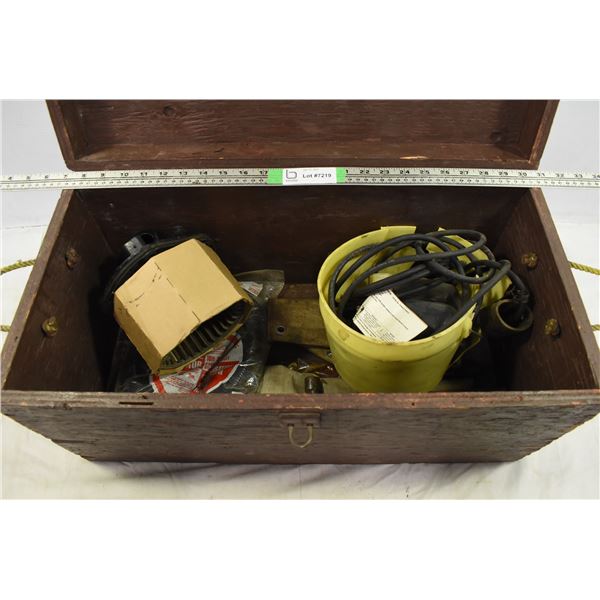 Wooden Toolbox w/ Tools