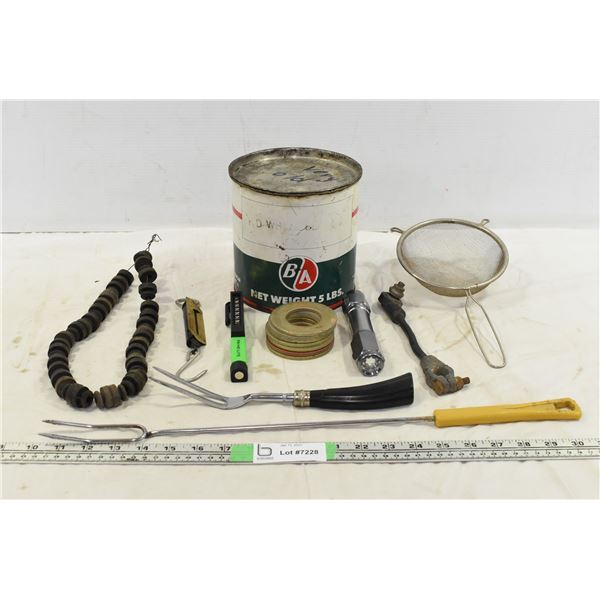 Oil Can, Flashlights & Misc. Items