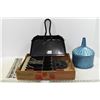Dust Pan, Funnel, Cash Register & Chain