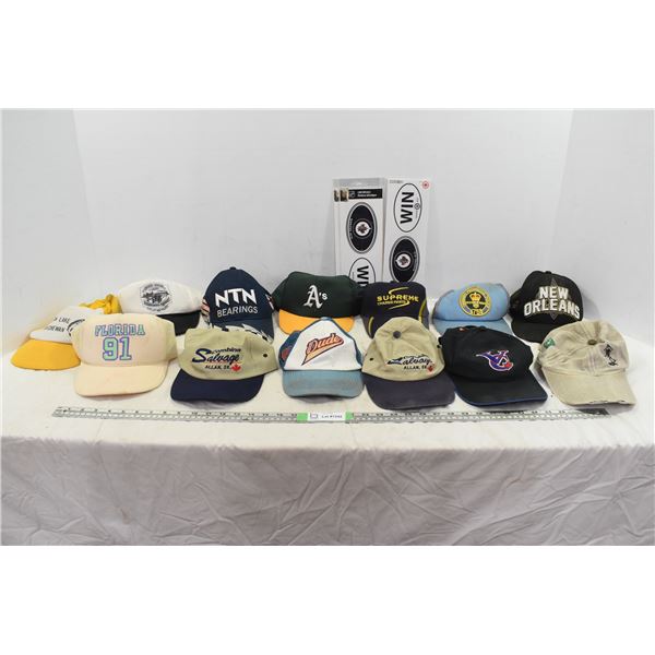 Crate of 12 Hats & Jets Car Stickers